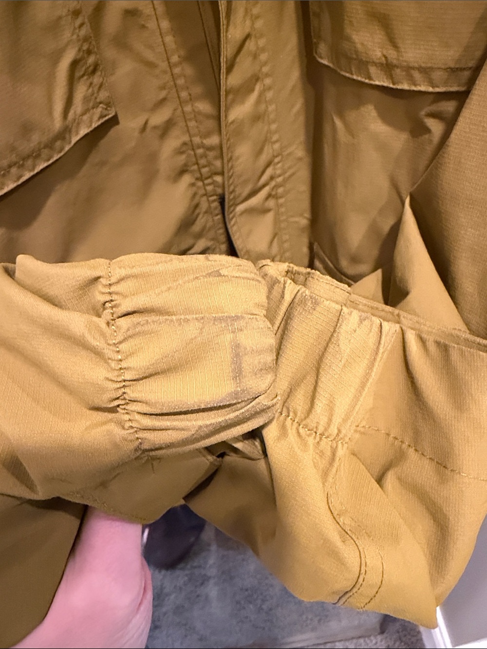 Duluth Trading Co muted Olive Green Hooded Jacket - 2XL Tall - Picture 3 of 9